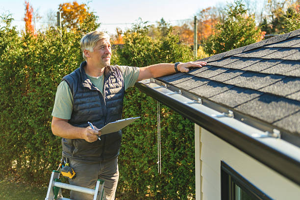 Professional Flat Roof Repair technician working in Sandy Hook, CT
